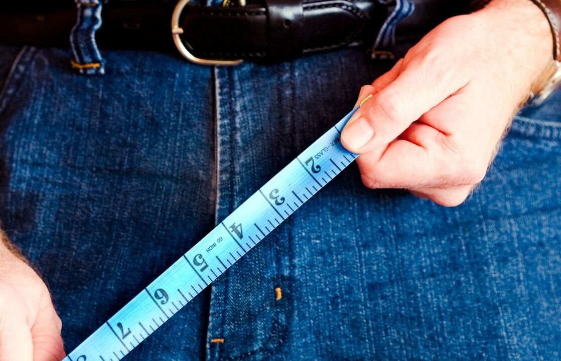 büyütmeden önce penis ölçümü